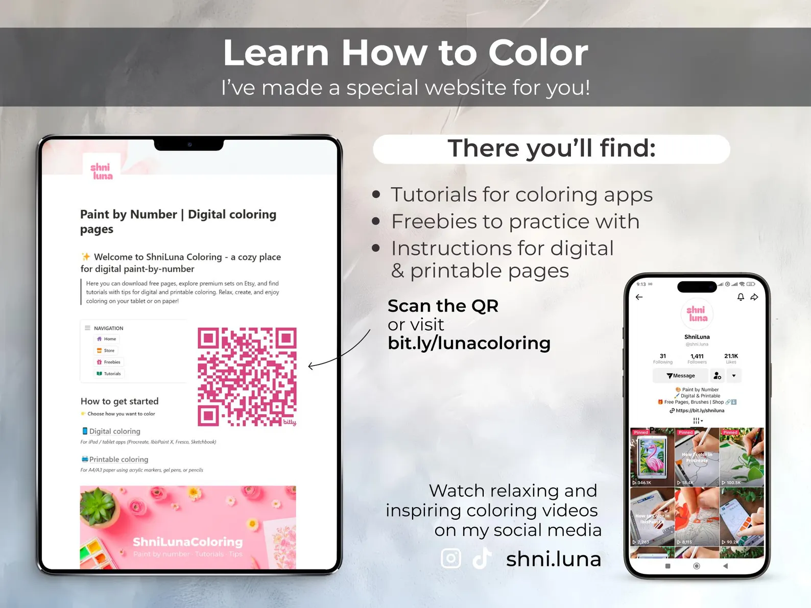 Winter Cabin Paint by Number | Snowy Forest Printable Sheet | Digital Coloring Page iPad & Procreate thumbnail 5