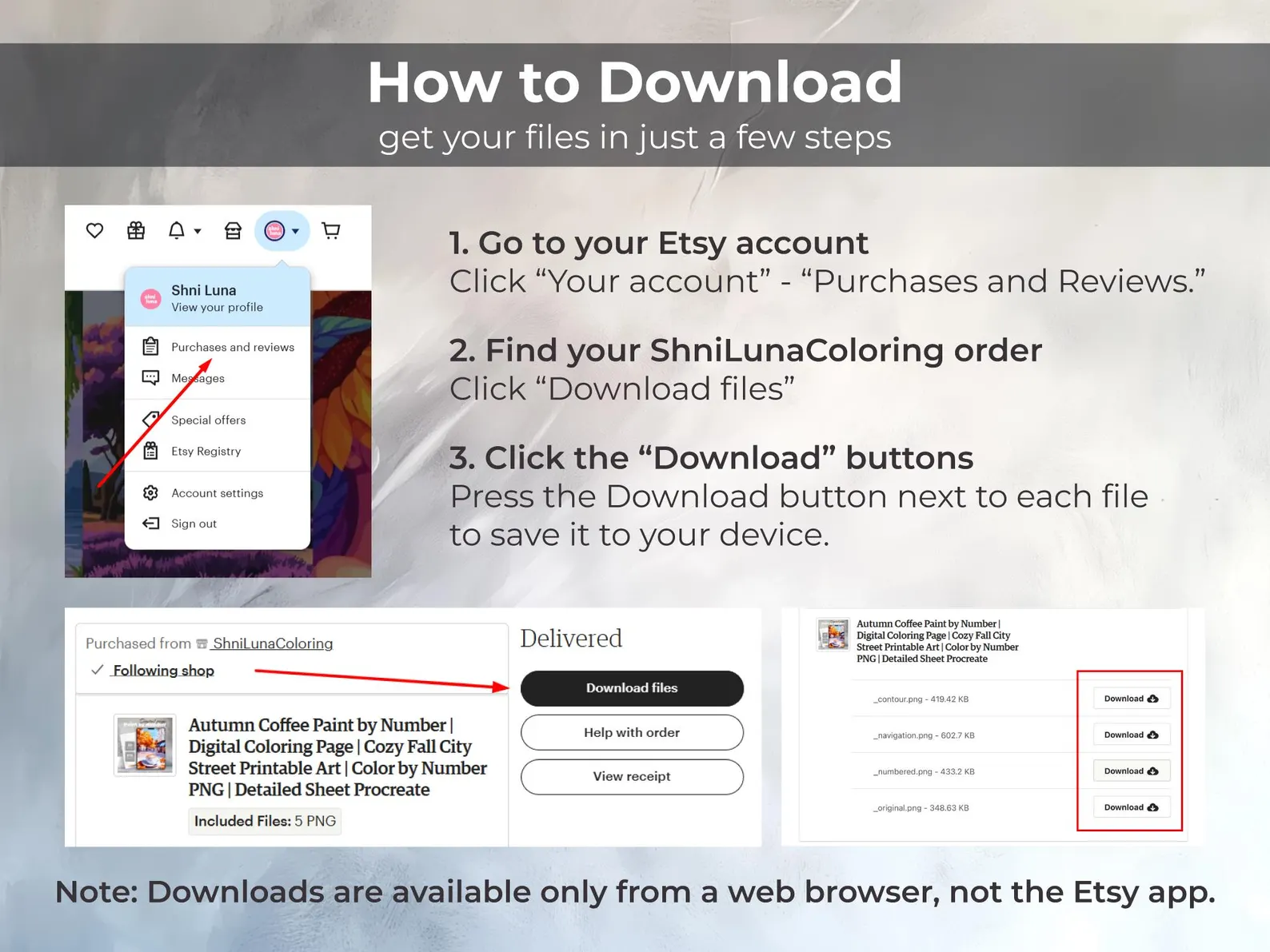 Winter Cabin Paint by Number | Snowy Forest Printable Sheet | Digital Coloring Page iPad & Procreate thumbnail 7