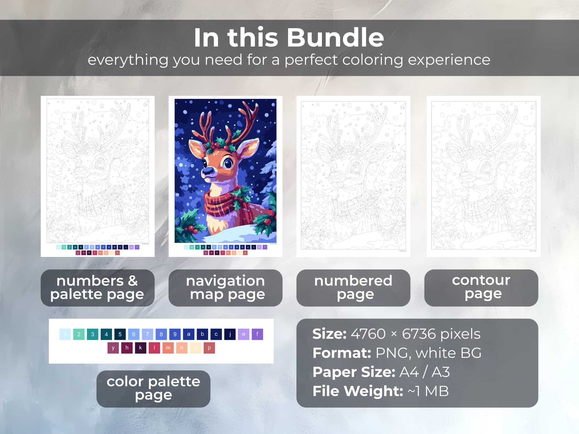 Snowy Reindeer - Image 3